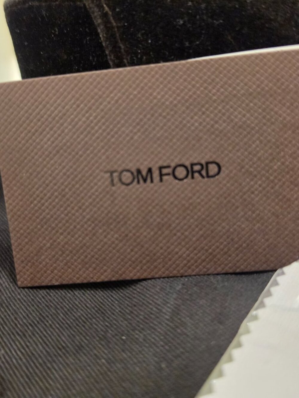 Tom Ford Quinn 57mm Oversized Square Sunglasses Black Gold - Picture 6 of 9